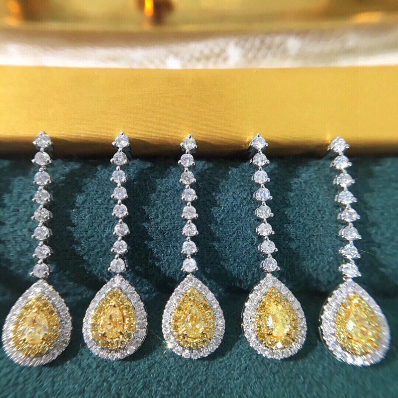 GLOW RADIANCE WATERDROP DIAMOND EARRINGS