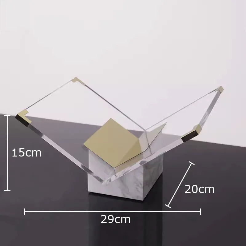 REGAL MARBLE ACRYLIC BOOK DISPLAY
