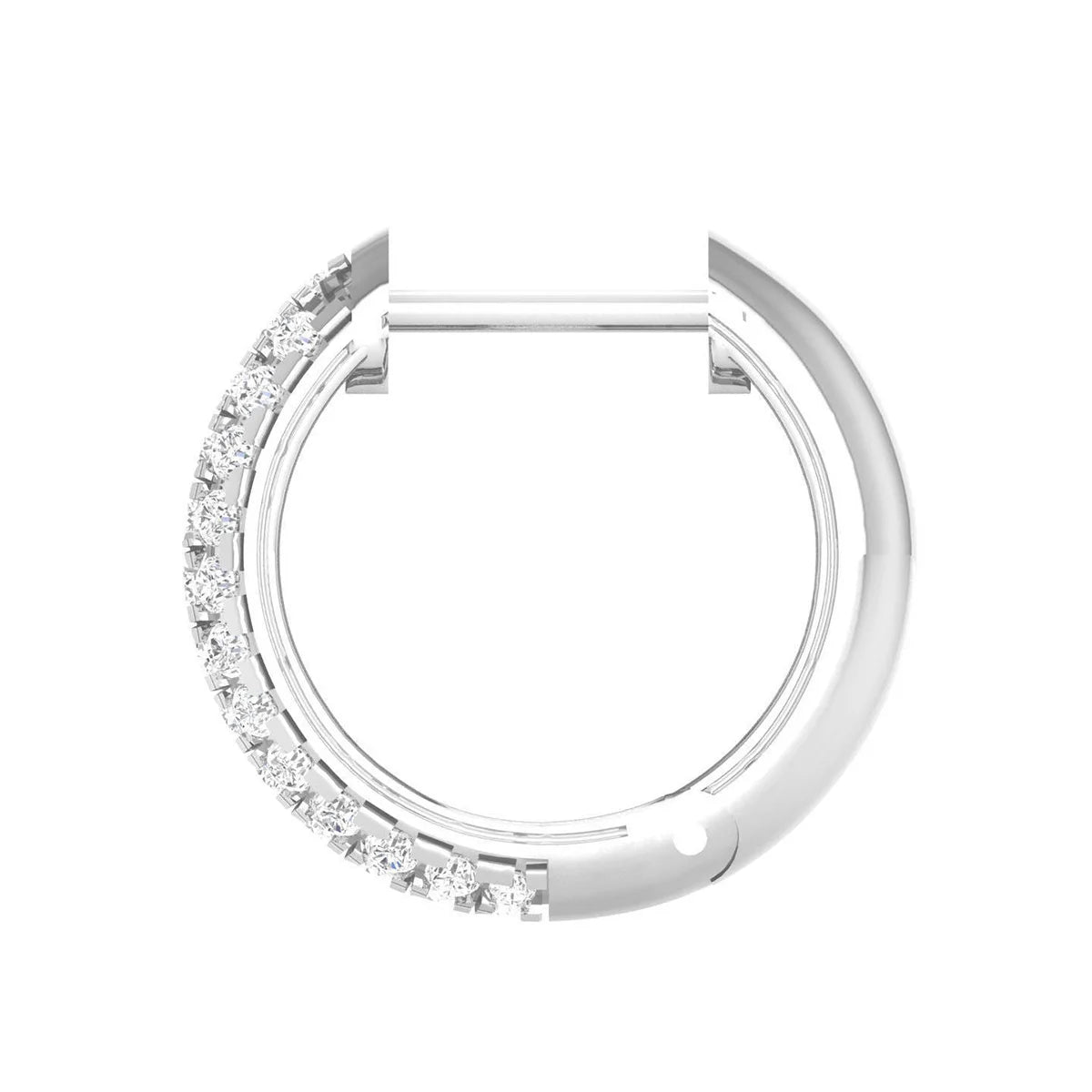 DUCHESS MOISSANITE PAVÉ HOOP