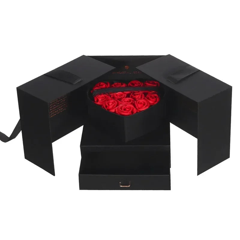 MY HEART WILL GO ON MYSTERY BOX WITH FLOWERS