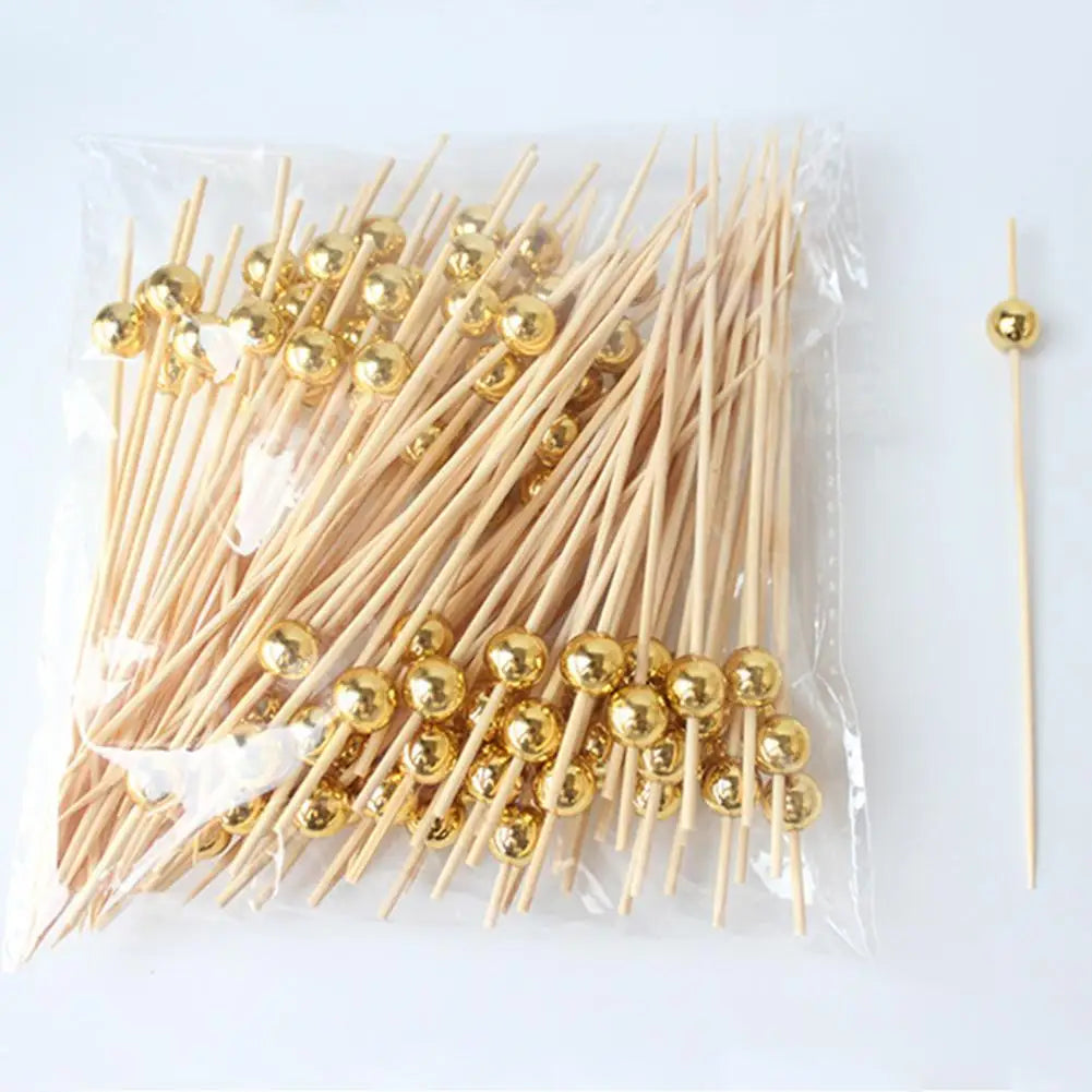 GOLDEN ELEGANCE COCKTAIL STICKS