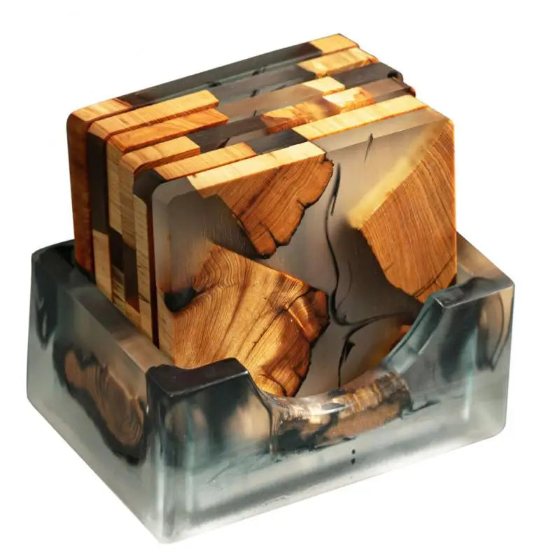 IMPERIAL HARMONY WOODEN COASTER SET