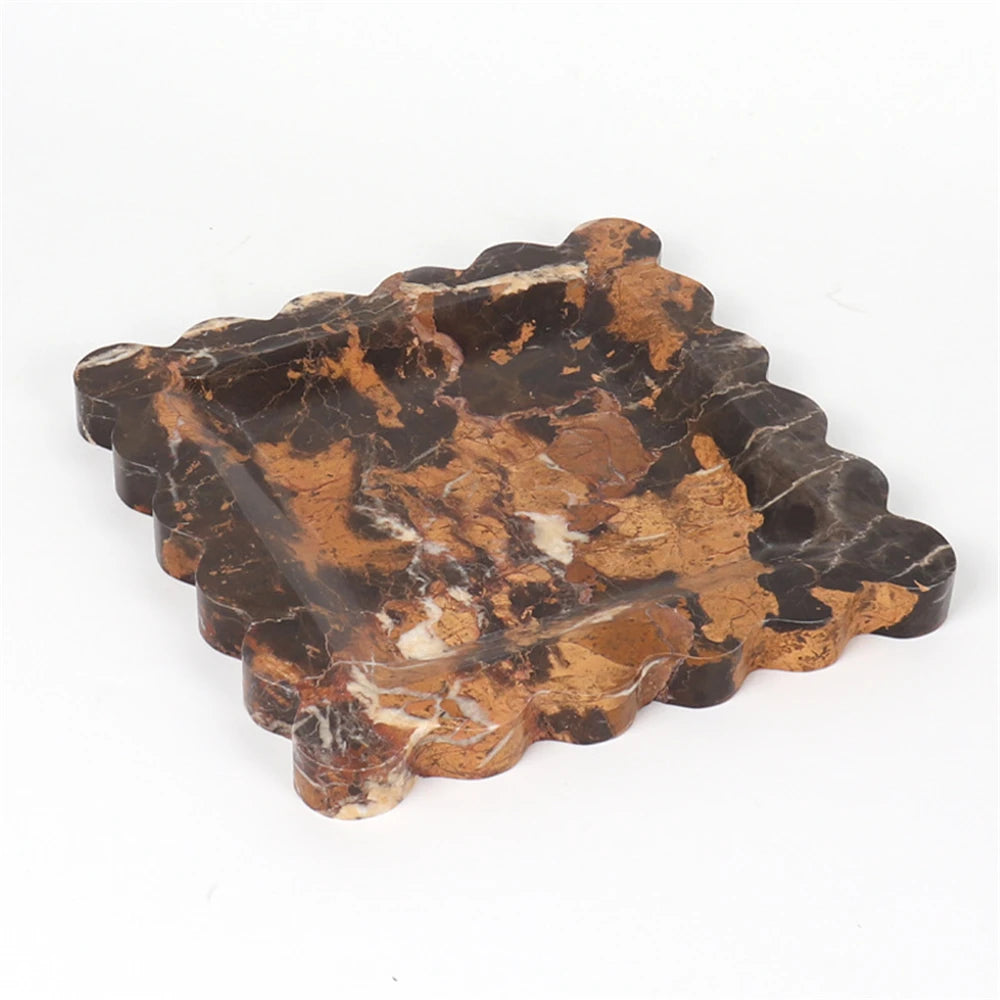 REGAL VANITY BROWN MARBLE TRAY