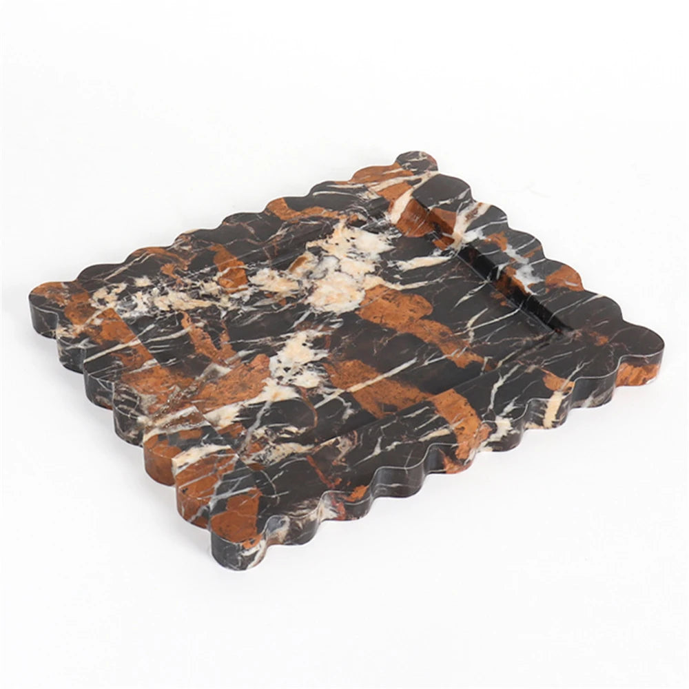 REGAL VANITY BROWN MARBLE TRAY