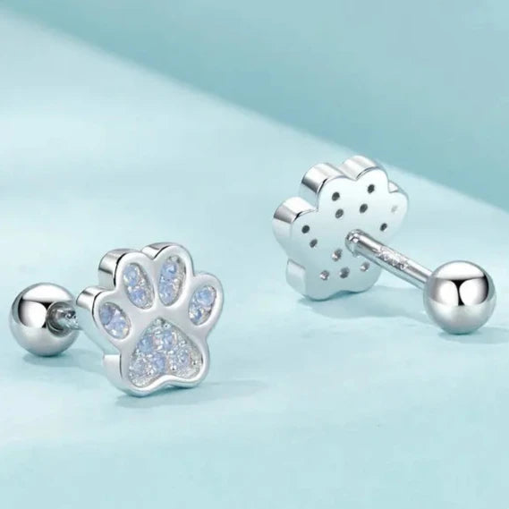 PRINCESS PAW STUD EARRINGS