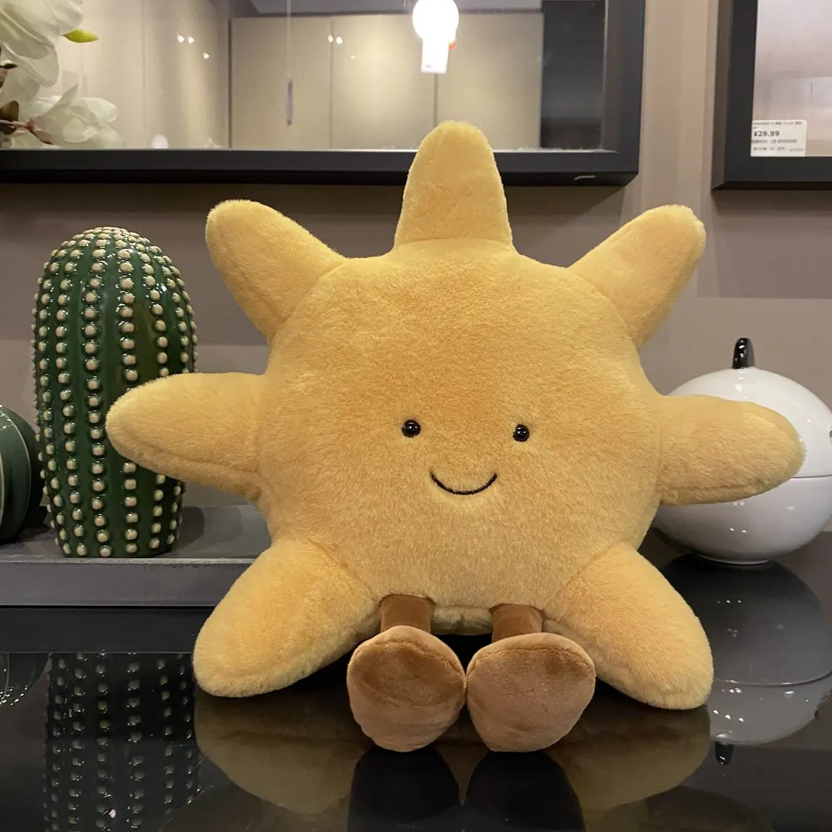 CHILDREN FLUFFY MOON & SUN PLUSHIE