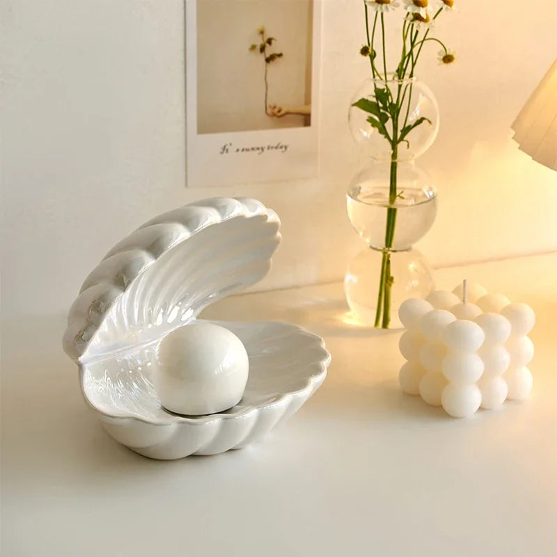 MERMAID SHELL GLOW LAMP & DECOR
