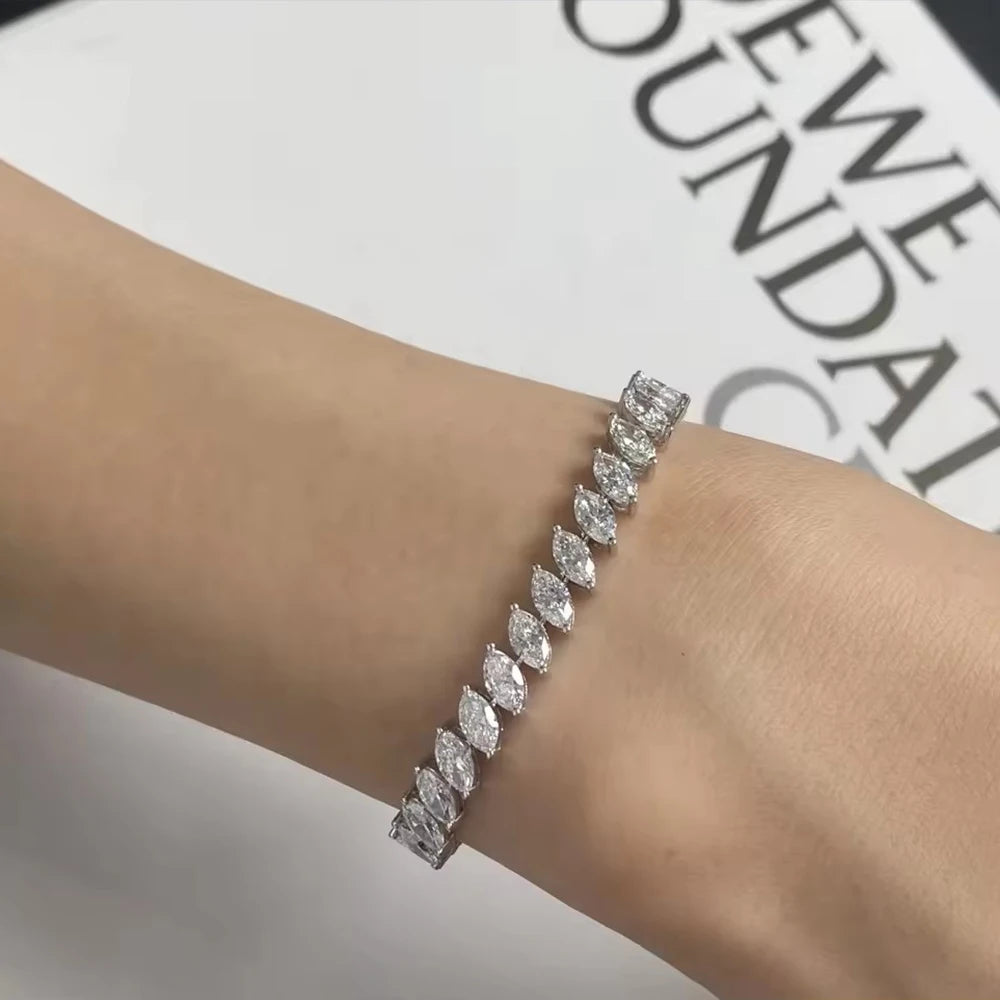 REGAL MARQUISE MOISSANITE BRACELET