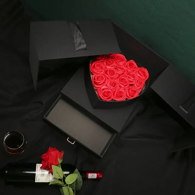 MY HEART WILL GO ON MYSTERY BOX WITH FLOWERS
