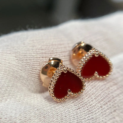 Red Agate Heart Jewellery Set by FEROYAL