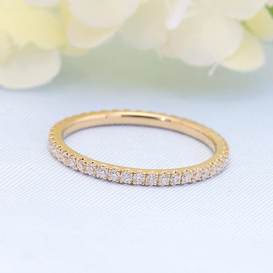 Lab Diamond & Moissanite Eternity Band