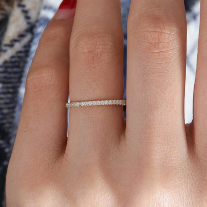 Lab Diamond & Moissanite Eternity Band