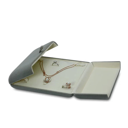 Velvet Jewelry Display Box - Grey