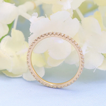 Lab Diamond & Moissanite Eternity Band