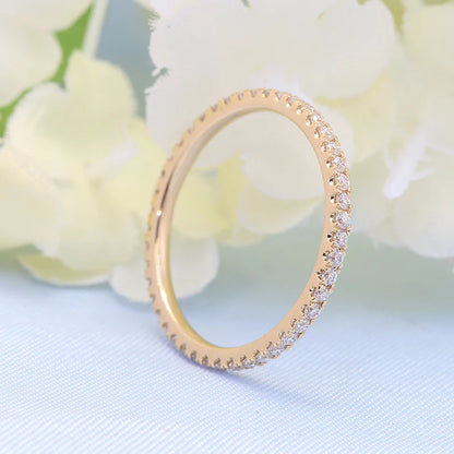 Lab Diamond & Moissanite Eternity Band
