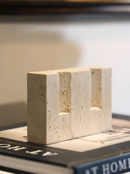 FEROYAL Imperial Marble Candlestick Holder detail view