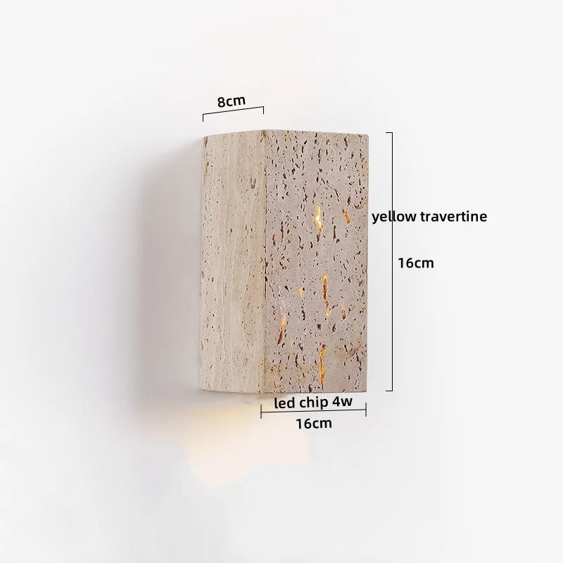 VERSAILLES TRAVERTINE WALL LIGHT