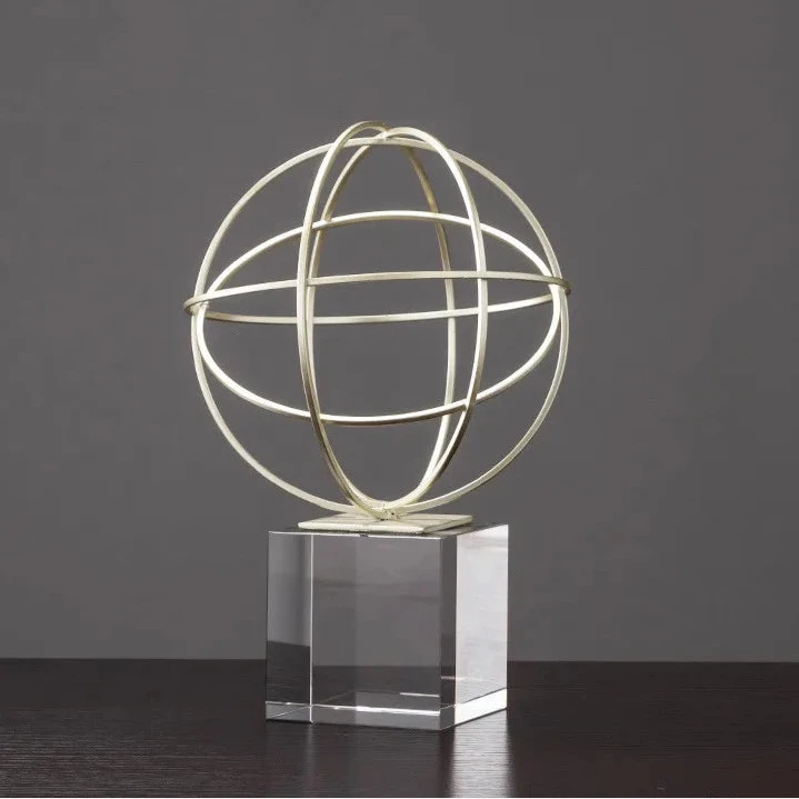 GEOMETRIC ELEGANCE ABSTRACT LUXE SCULPTURE