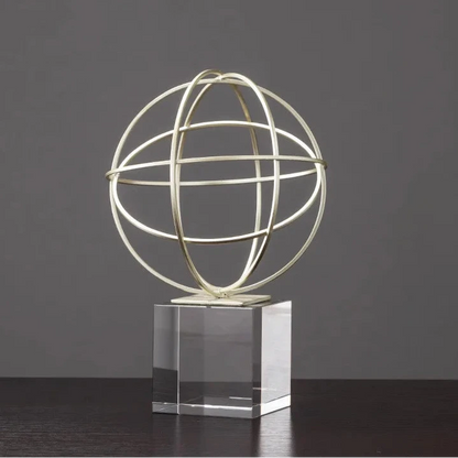 Geometric Elegance Abstract Luxe Sculpture