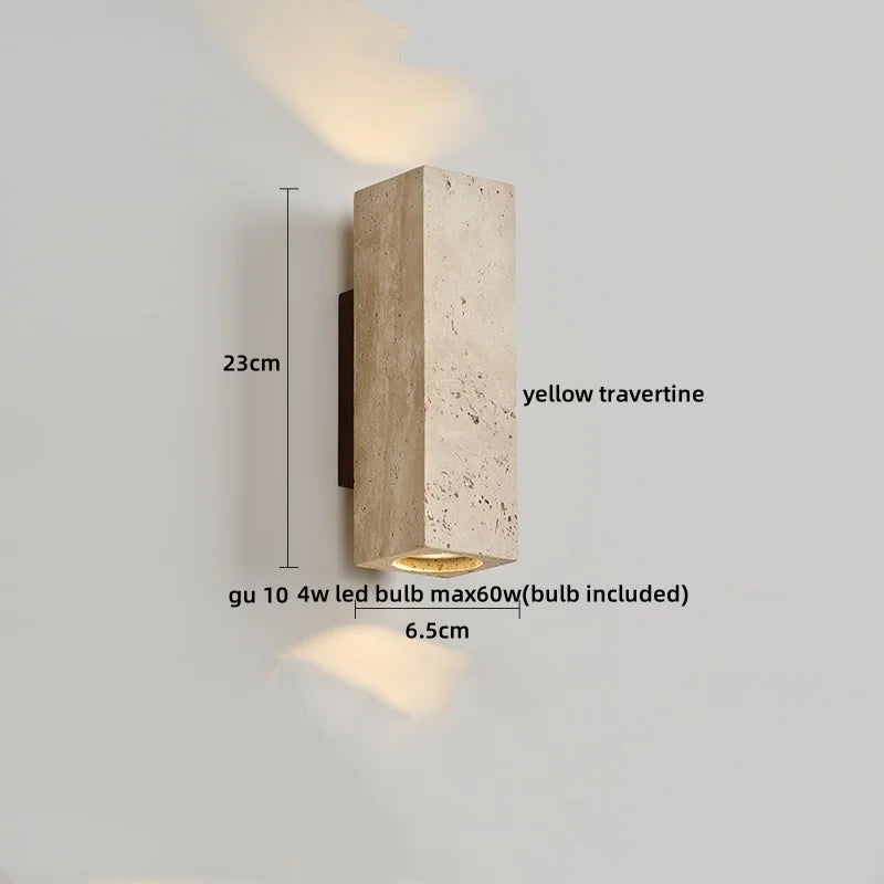 VERSAILLES TRAVERTINE WALL LIGHT