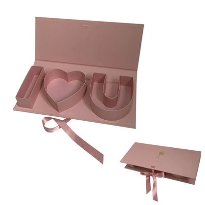 FEROYAL I♥U Flower Gift Box – Pink detail view