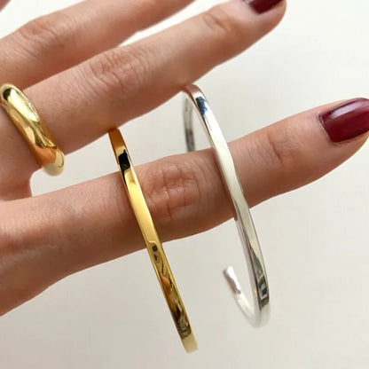 Sterling Silver Open Cuff Bangle