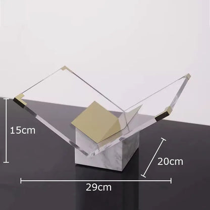 Marble Acrylic Book & Magazine Display