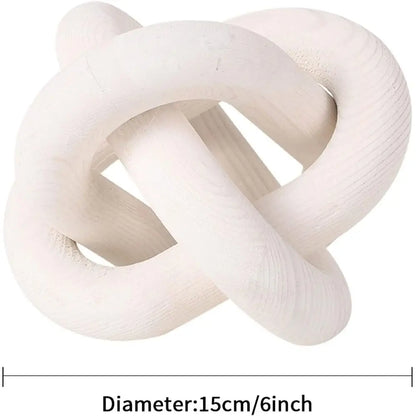 Wooden Knot Decor Sculpture