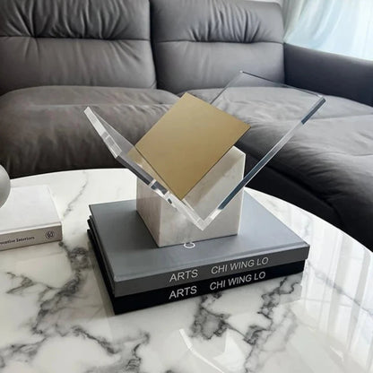Marble Acrylic Book & Magazine Display
