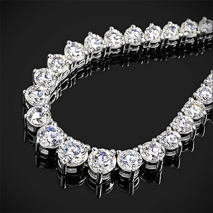3mm Moissanite Tennis Necklace