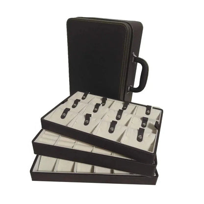 3-Layer PU Leather Jewelry Organizer Box
