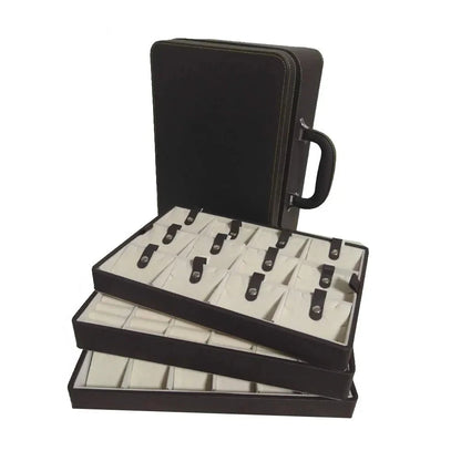 3-Layer PU Leather Jewelry Organizer Box