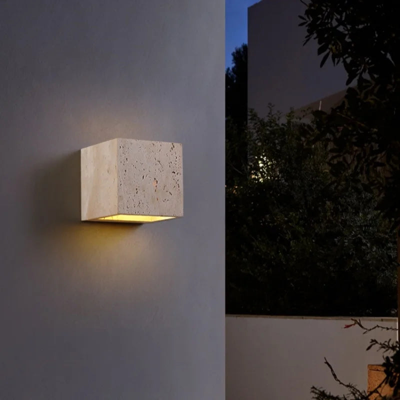 VERSAILLES TRAVERTINE WALL LIGHT