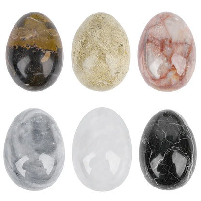 Natural Marble Decorative Egg Sculpture