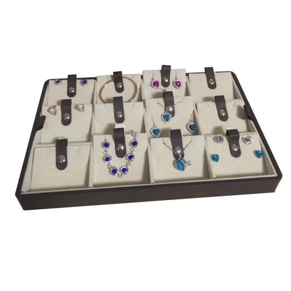 3-Layer PU Leather Jewelry Organizer Box
