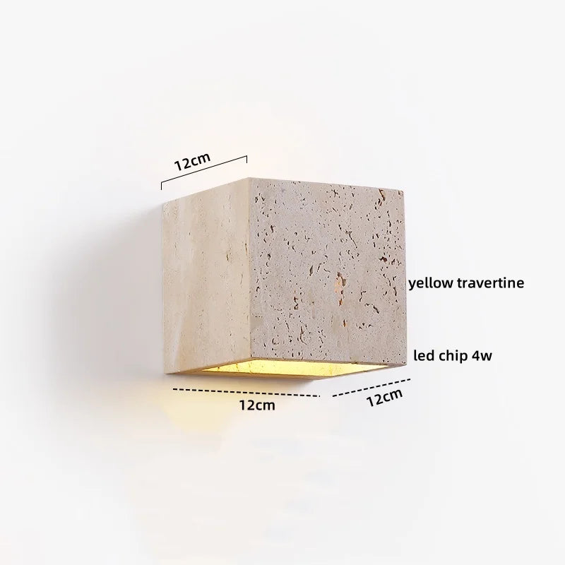 VERSAILLES TRAVERTINE WALL LIGHT
