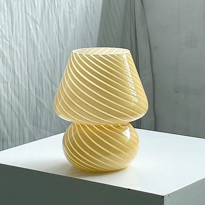 Mushroom Glass Table Lamp with LED - US Adapter