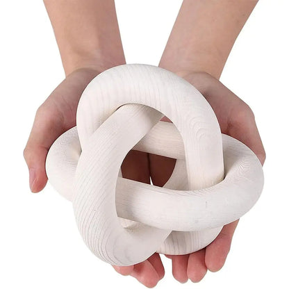 Wooden Knot Decor Sculpture