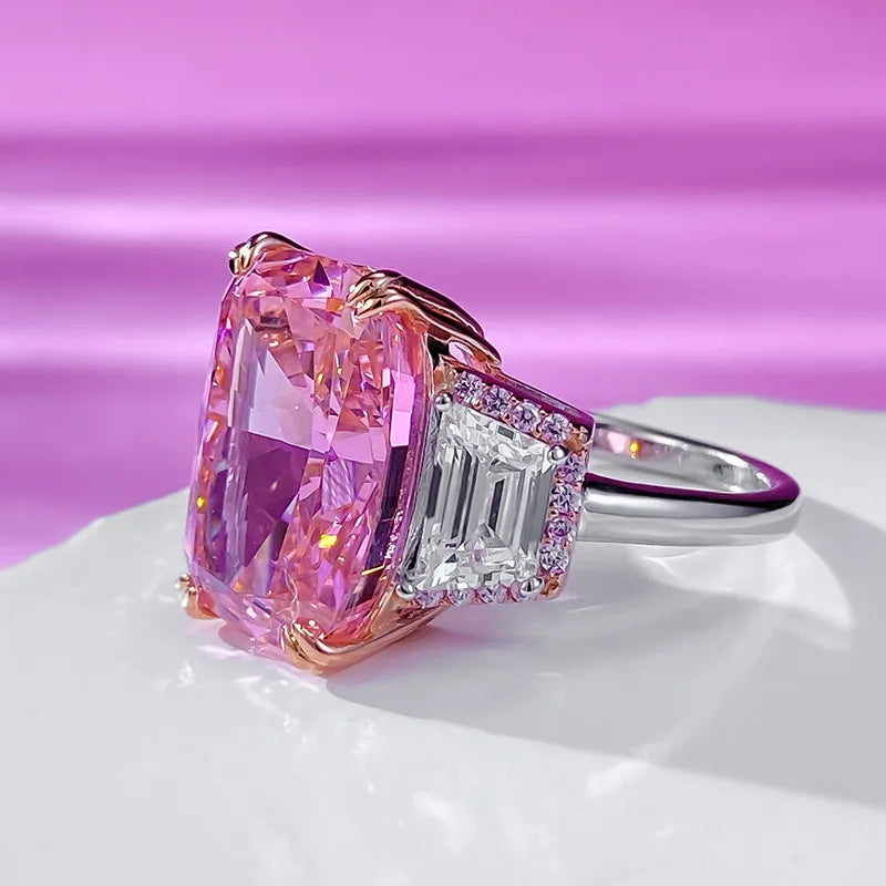 PINK EMPRESS CUSHION RING