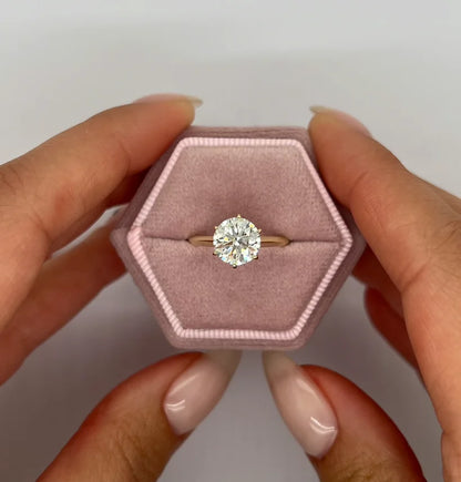 14K Gold Lab Diamond Engagement Ring