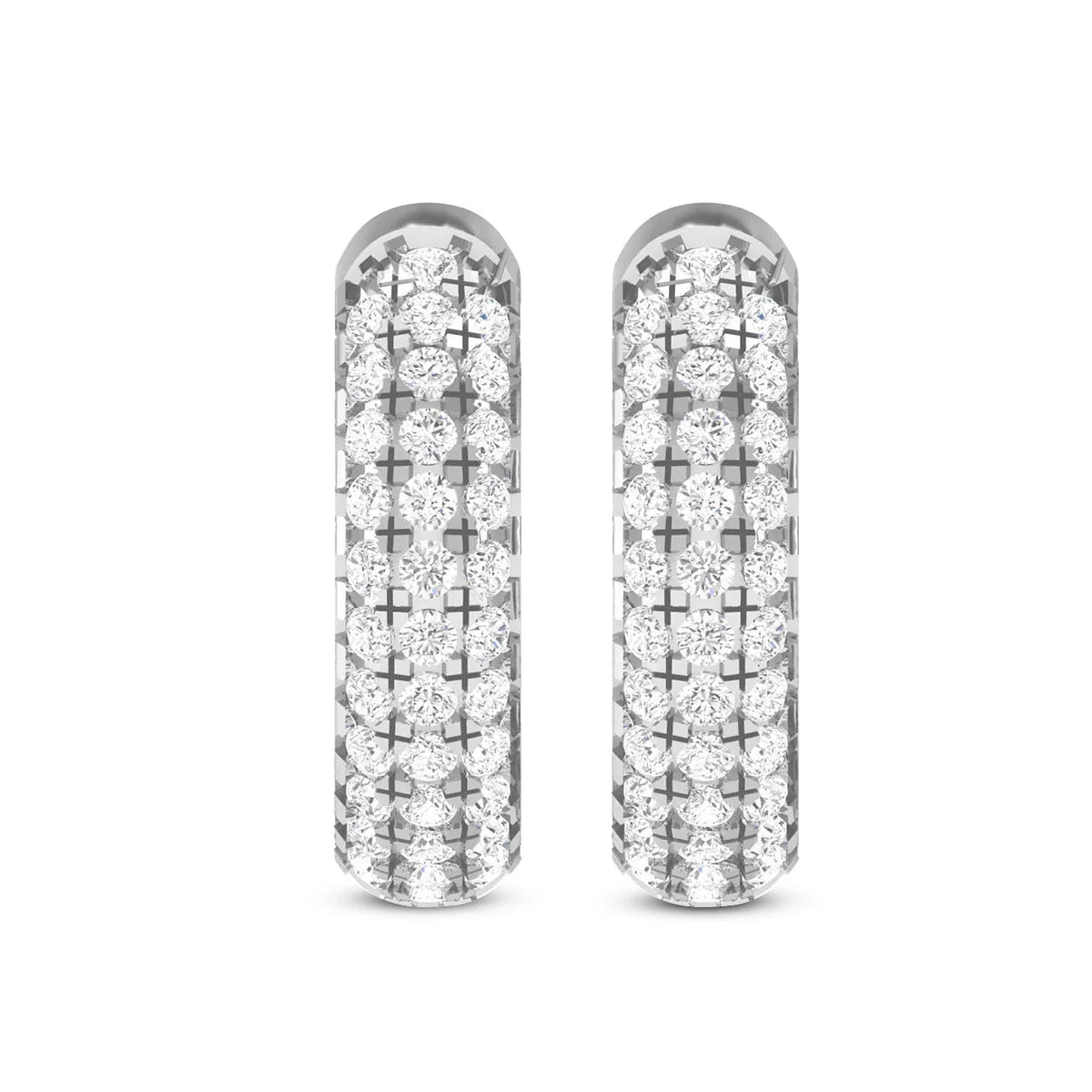 DUCHESS MOISSANITE PAVÉ HOOP