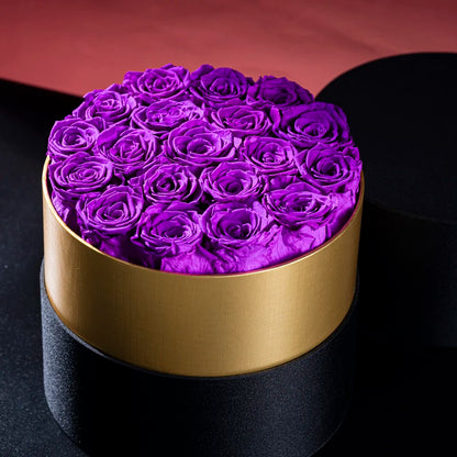 FEROYAL Imperial Minimalism - Eternal Roses Box – Purple Roses detail view