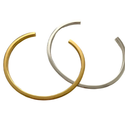 Sterling Silver Open Cuff Bangle