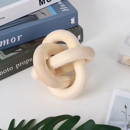 Wooden Knot Decor Sculpture