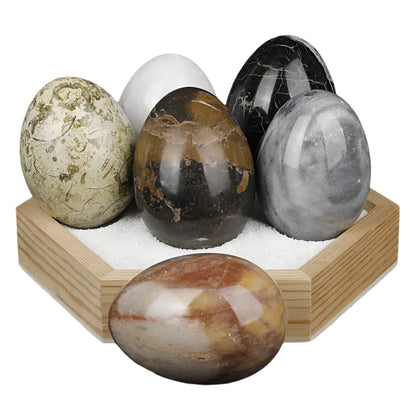 Natural Marble Decorative Egg Sculpture