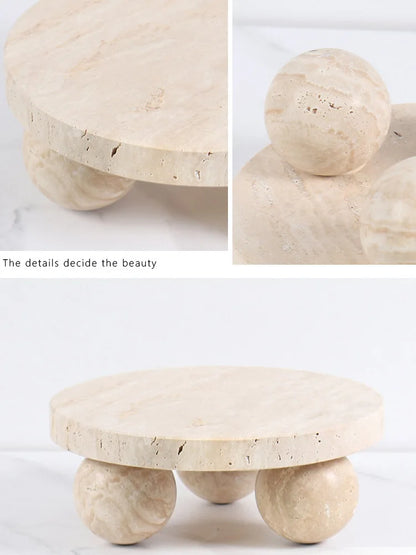 Travertine Stone Decorative Tray