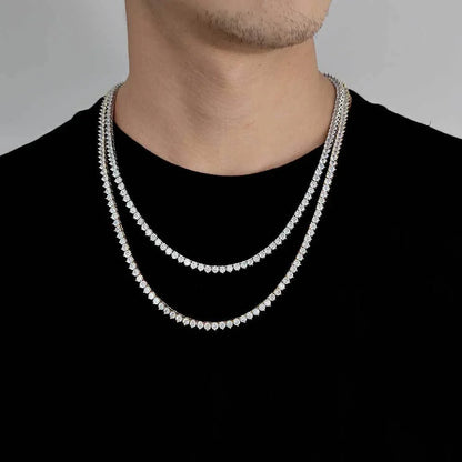 3mm Moissanite Tennis Necklace