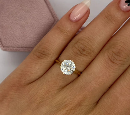 14K Gold Lab Diamond Engagement Ring