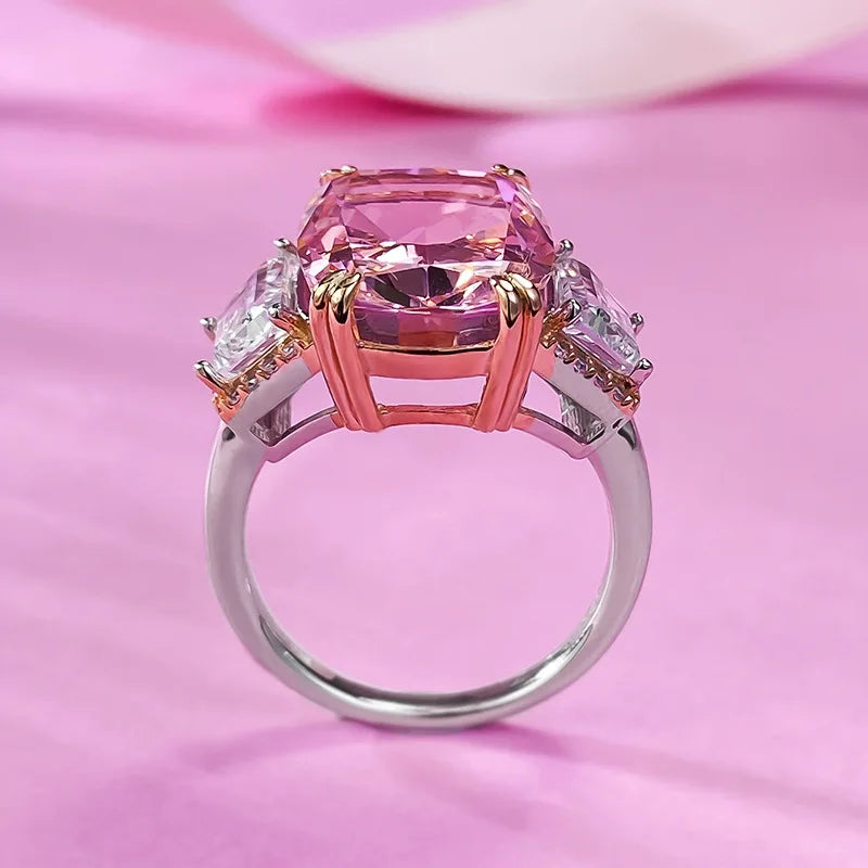 PINK EMPRESS CUSHION RING