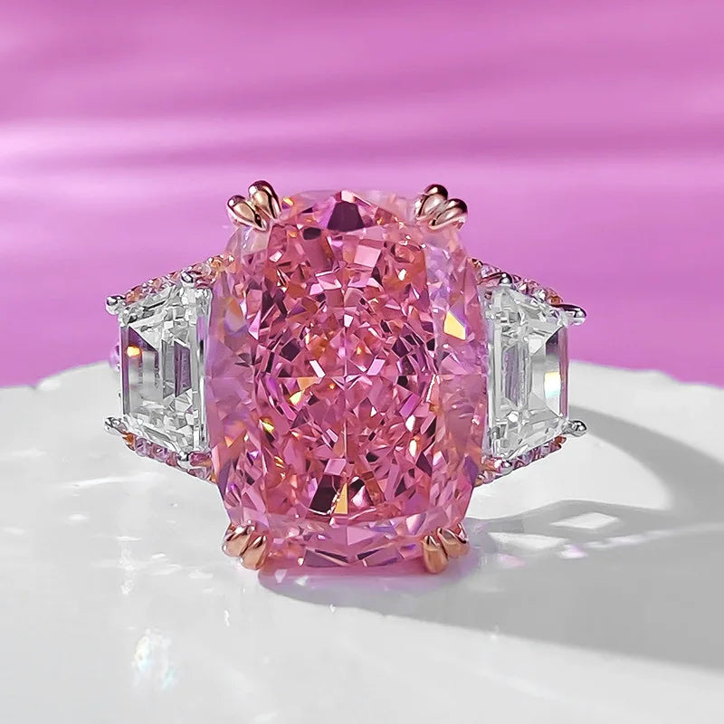 PINK EMPRESS CUSHION RING